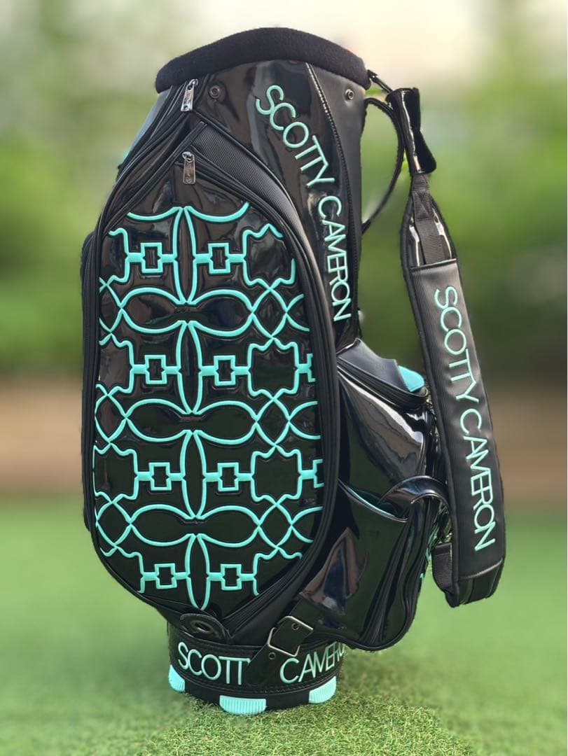 スコッティキャメロン　ブラック×ティファニーブルー　中古キャディバッグ