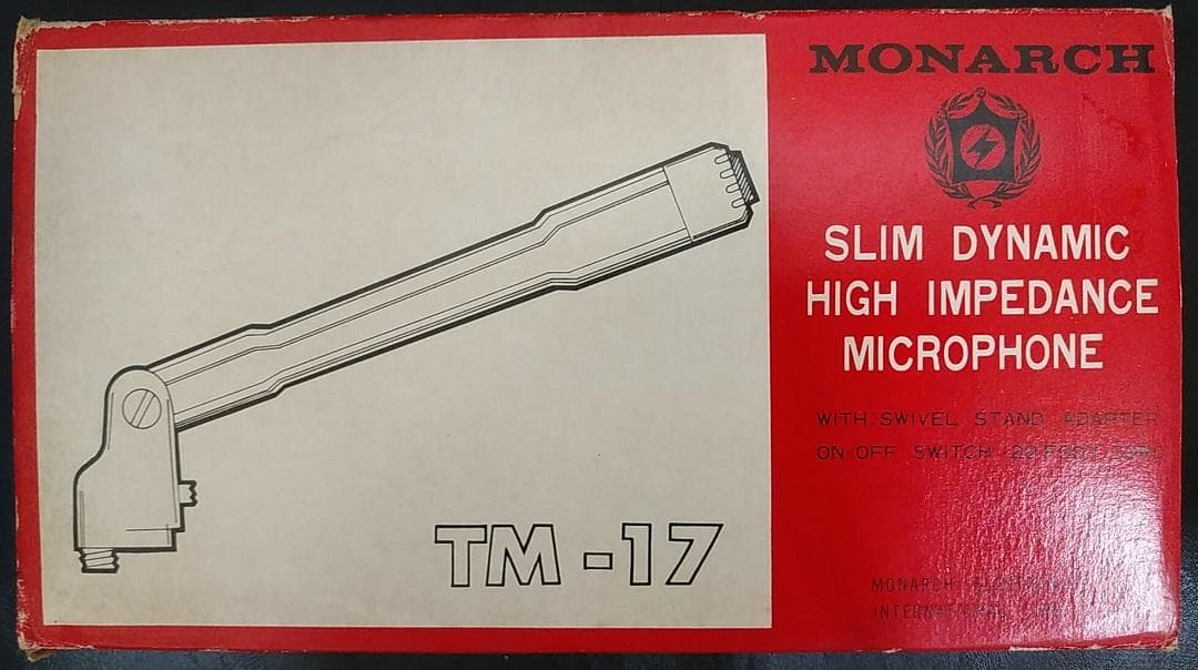 最終値下げ！ビンテージ　モナーク　ダイナミックマイク　TM-17