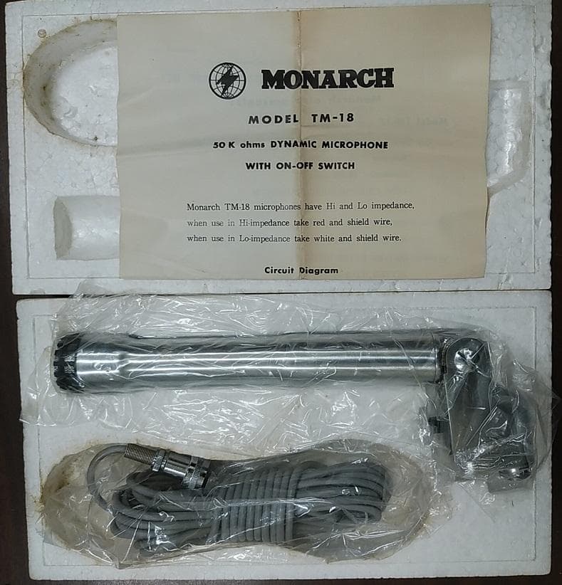 最終値下げ！ビンテージ　モナーク　ダイナミックマイク　TM-17