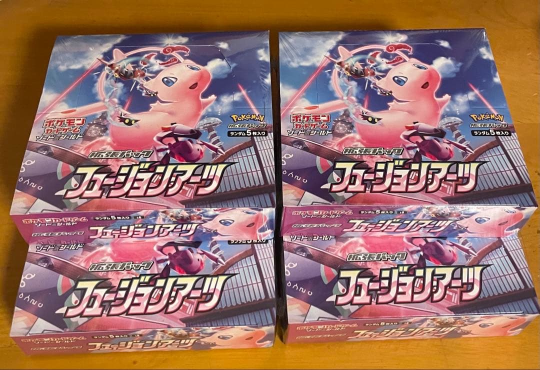 ポケモンカード　フュージョンアーツ シュリンク付き BOX 4個