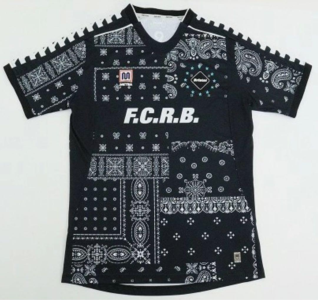 F.C.R.B. × MEYBA ゲーム シャツ バンダナ ペイズリー XL