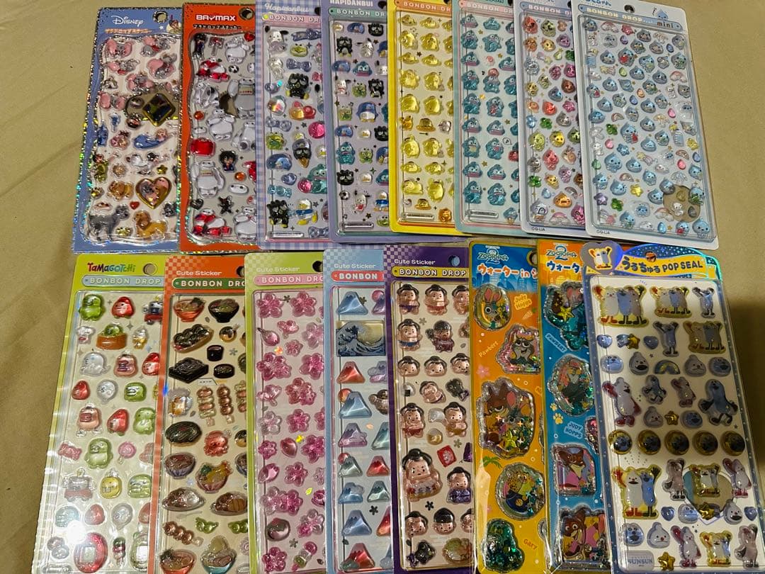 【正規品】16枚セット　くちぱっち、はぴだんぶい、ズートピア等★