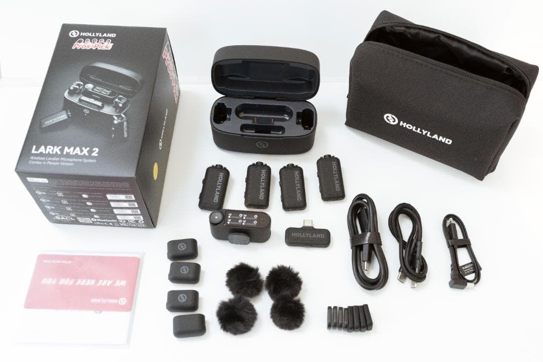 Hollyland LARK MAX 2 Combo（4人用）ワイヤレスマイク