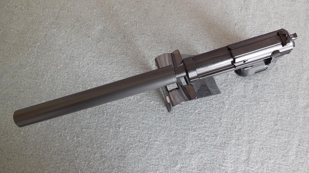 マルゼン　ワルサーP38　デタッチャブル専用　ロングサイレンサー　オリジナル品