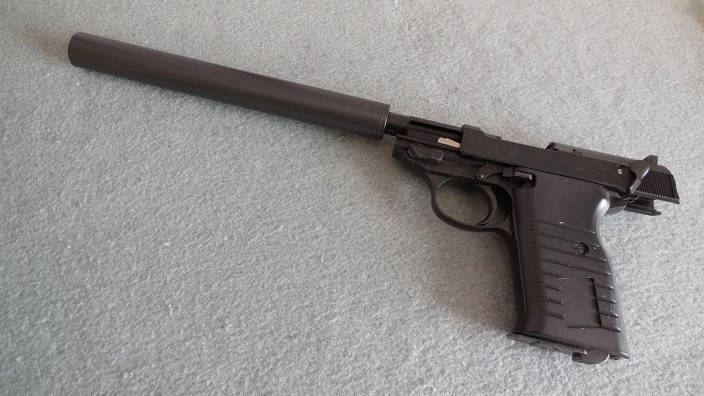 マルゼン　ワルサーP38　デタッチャブル専用　ロングサイレンサー　オリジナル品