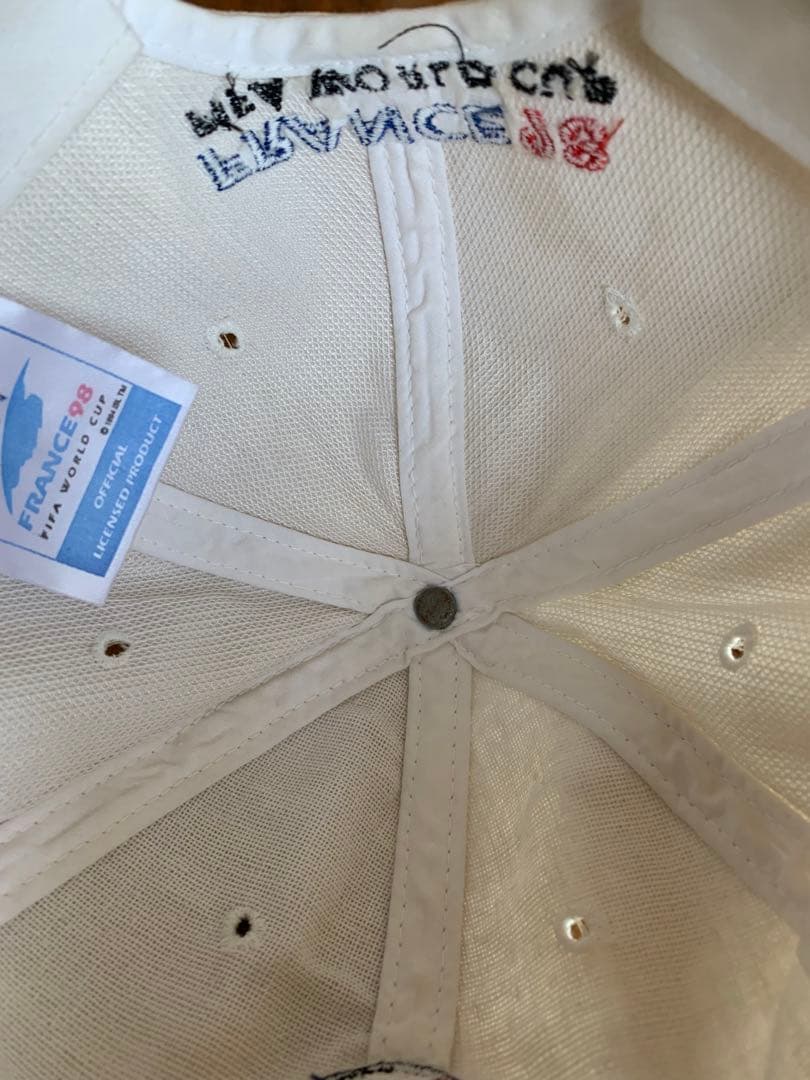 WC'98フランス キャップ 公認商品 青白ツートンカラーキャップは希少