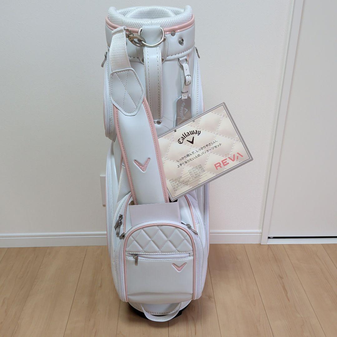 新品未使用!!　Callaway REVA ゴルフバッグ ホワイト/ピンク