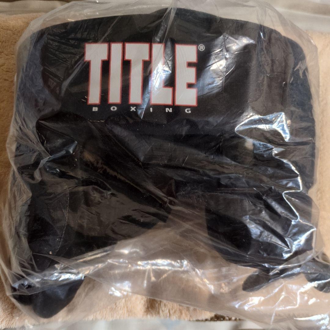 （未開封新品）TITLE BOXING GELヘッドギア 黒　Lサイズ
