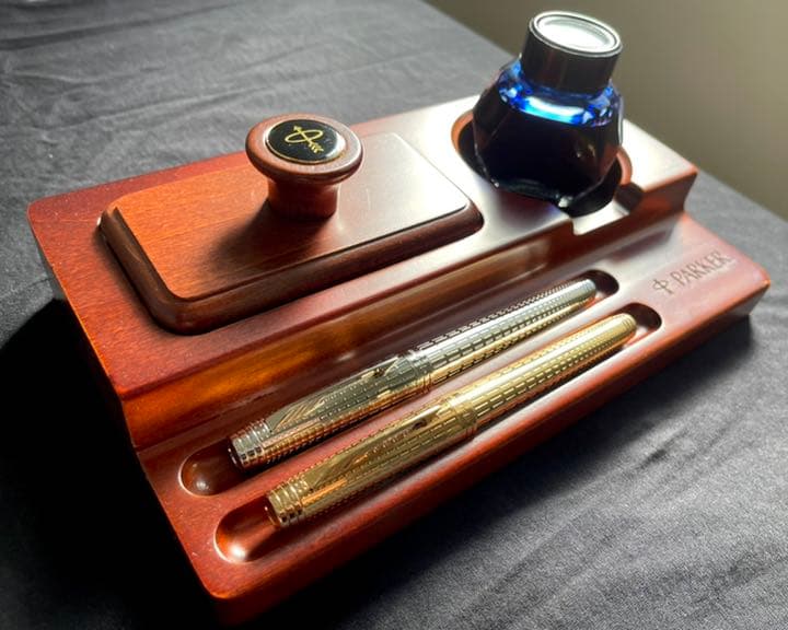 【極稀少】 パーカー 公式 非売品 天然木無垢 万年筆 ペントレイ Parker