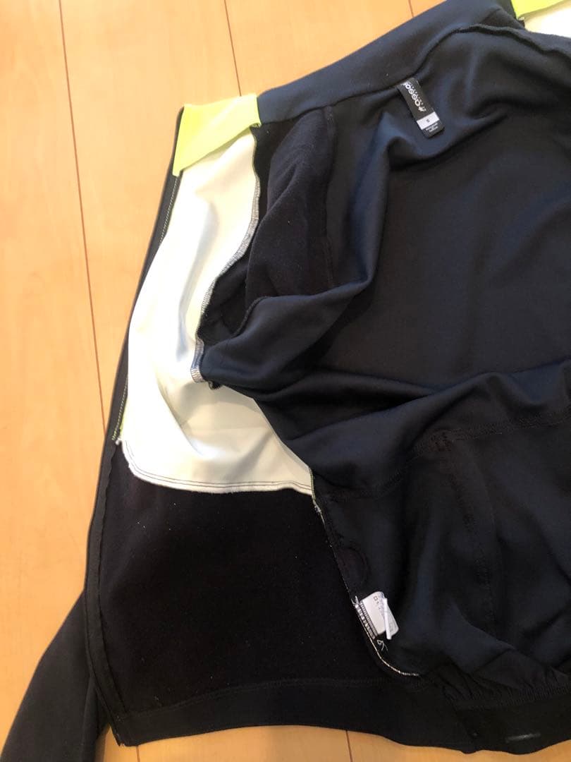 アソス 蛍光イエロー/ブラック サイクルジャケット長袖