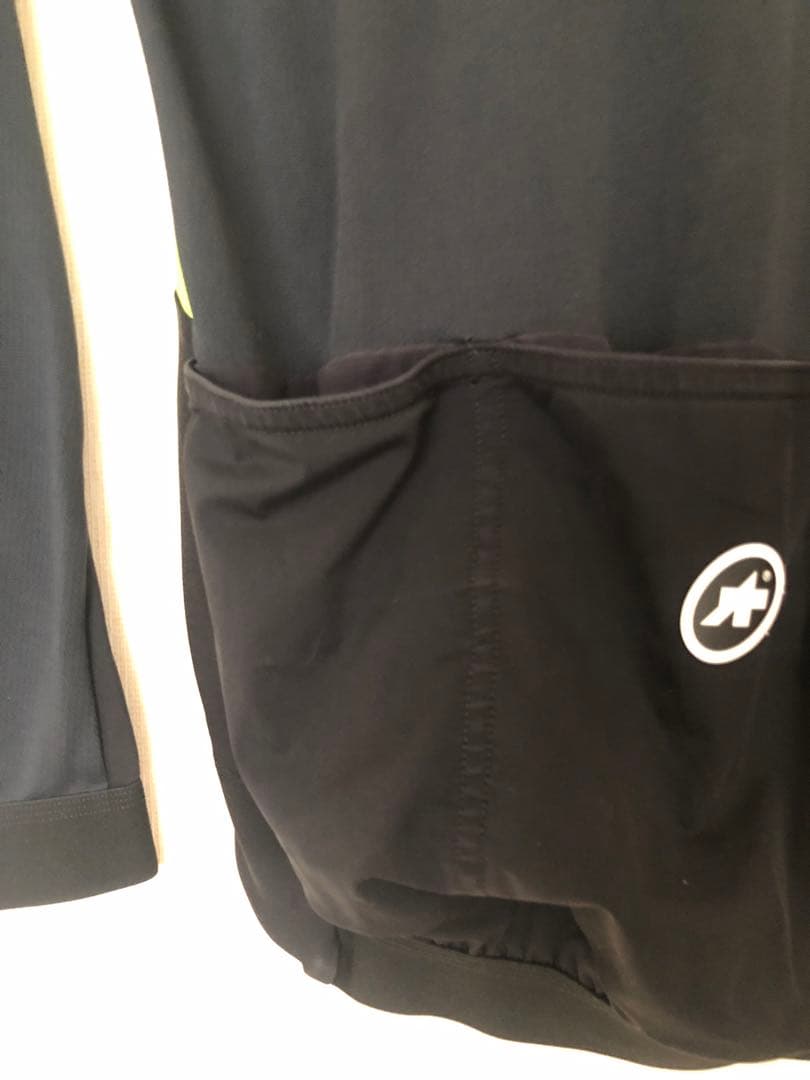 アソス 蛍光イエロー/ブラック サイクルジャケット長袖