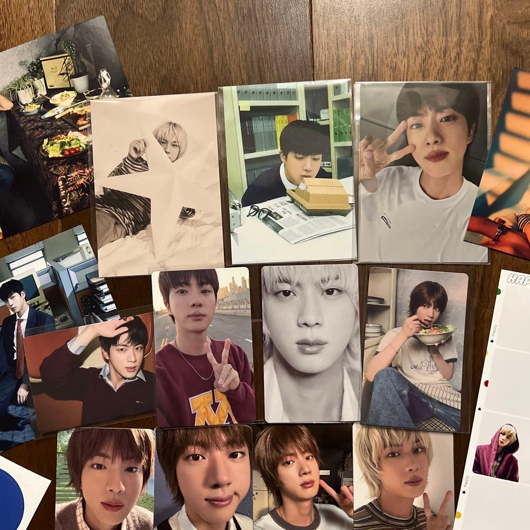 BTS JIN 購入特典カード ラキドロ キーリング Happy ポップアップ