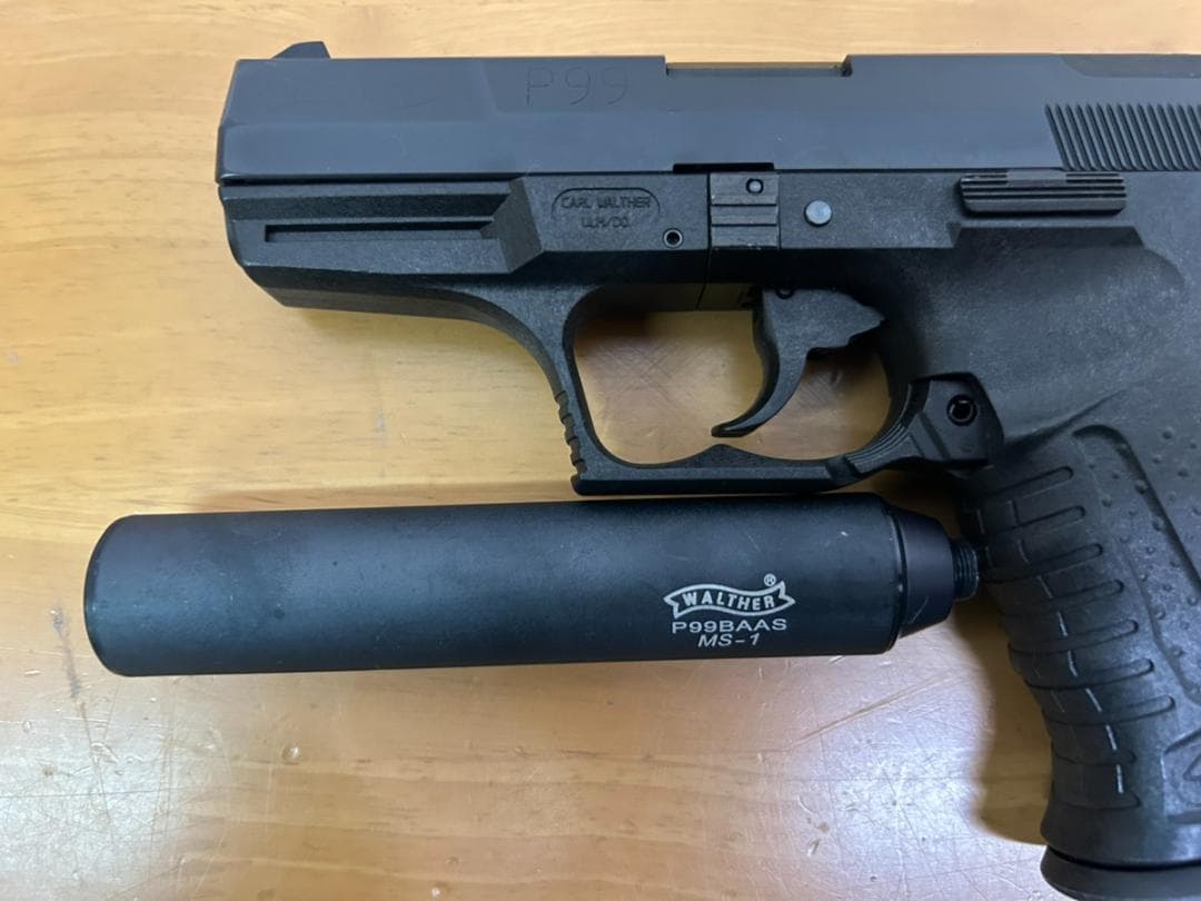 マルゼン ワルサー P99 ガスブローバック ブラック サプレッサー・マガジン付