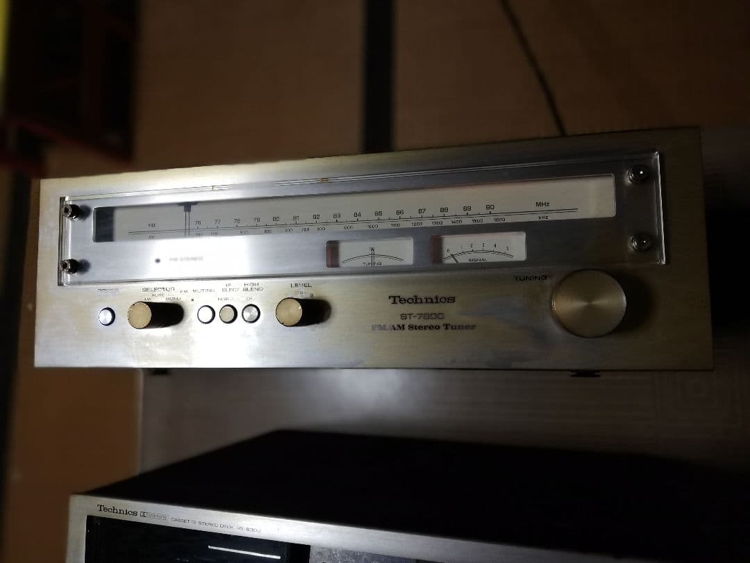 希少　レトロ　年代物　Technics　ST−7600 ステレオチューナー
