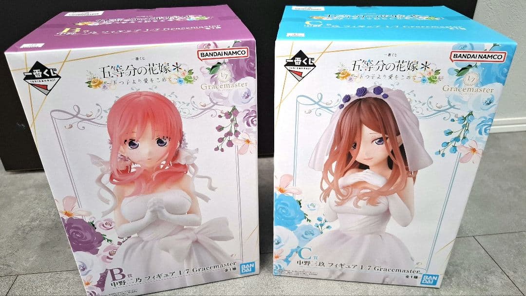 五等分の花嫁　１番くじ　花嫁フィギュア　中野二乃＆中野三玖ちゃん