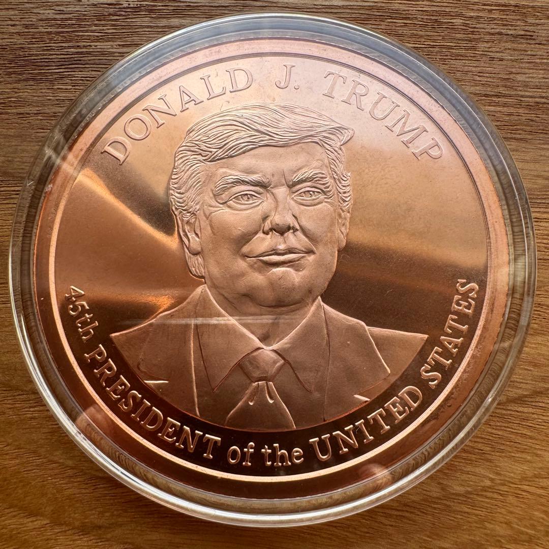 トランプ大統領　5オンス 銅貨　45代大統領