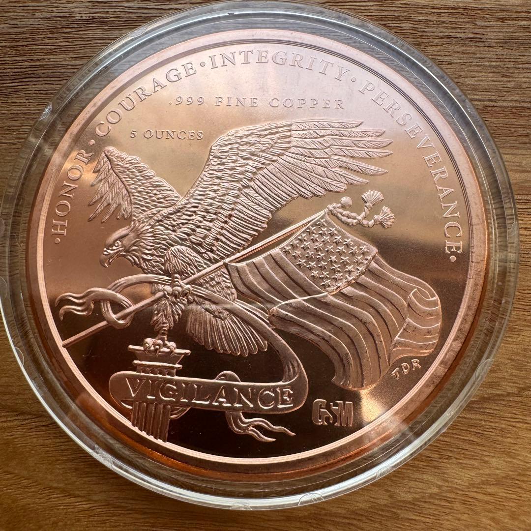トランプ大統領　5オンス 銅貨　45代大統領