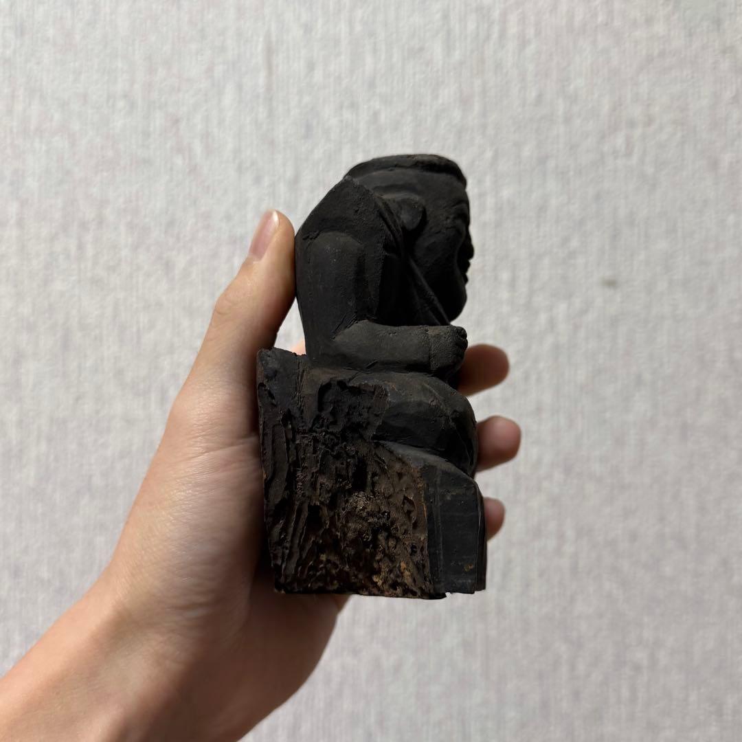 七福神 大黒天 恵比寿天 民衆仏 仏像 木彫 江戸時代 古美術 骨董 古民藝