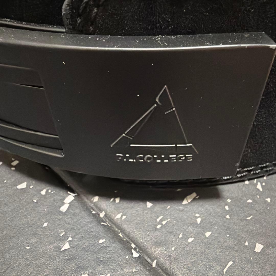 PL COLLEGE トレーニングパワーベルト 黒 Sサイズ