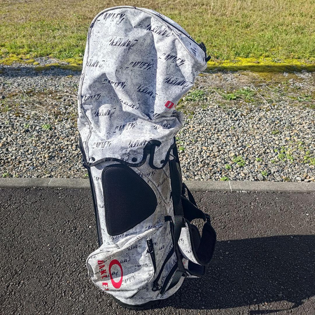 Oakley スタンド付きキャディバッグ ホワイト/グレー