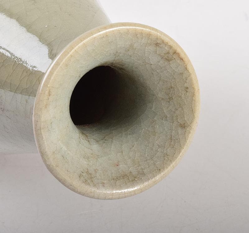 中国　明代　緑釉　嶺果緑瓶　花瓶　C　Ｒ5090