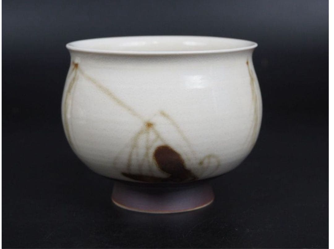 送料無料　瀬戸焼の名工　加藤五山作　汲出し/茶碗6客　未使用　共箱