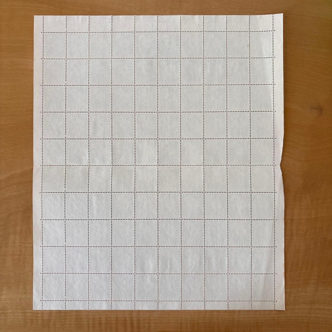 【使用済切手】普通切手　きく菊　15円　100枚シート　昭和41年　1966年