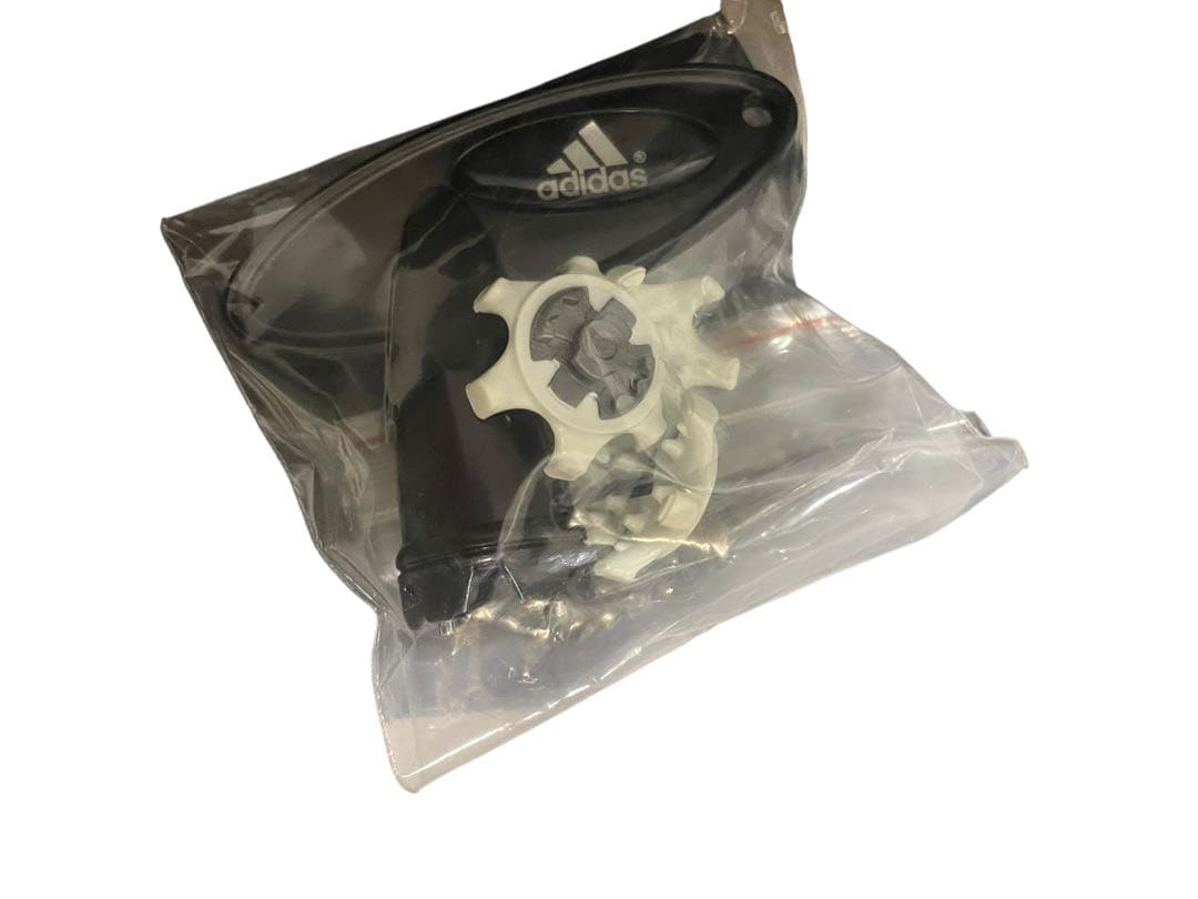 【美品】adidas ゴルフシューズ ホワイト/ブラウン 新品タグ付き