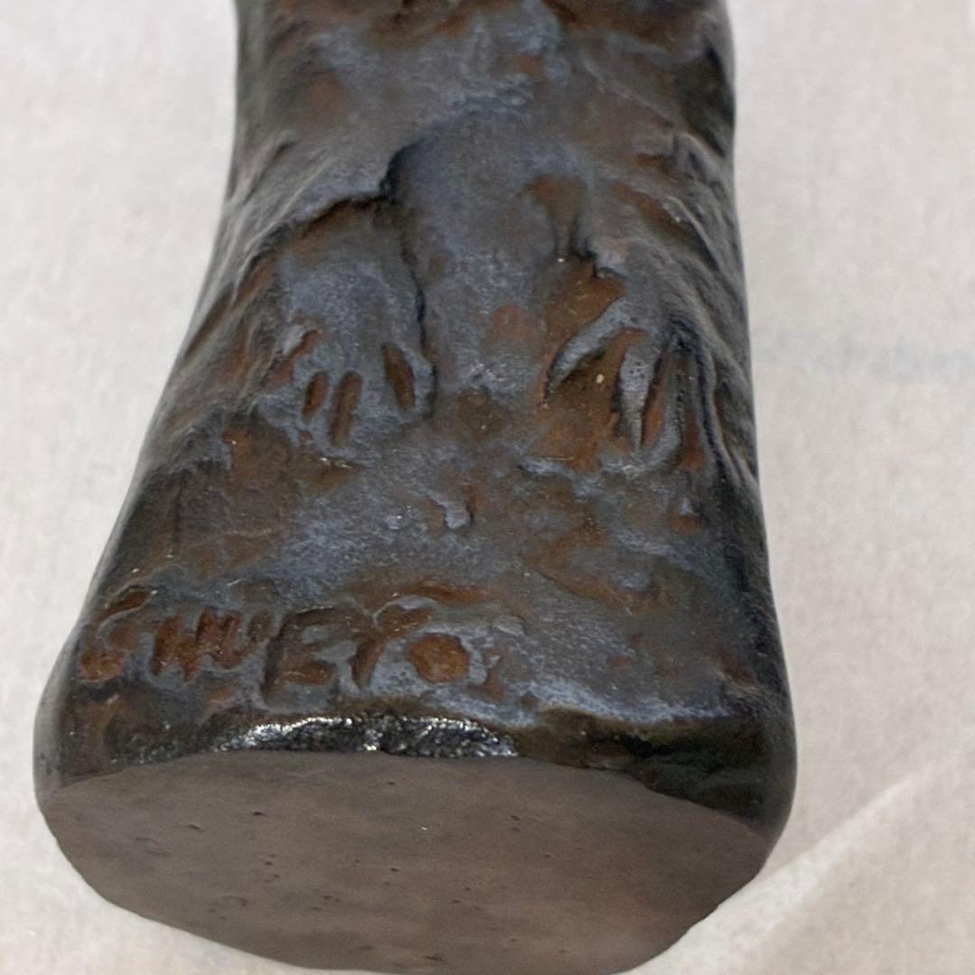 彫刻　佐藤忠良　ブロンズ像　少女　3