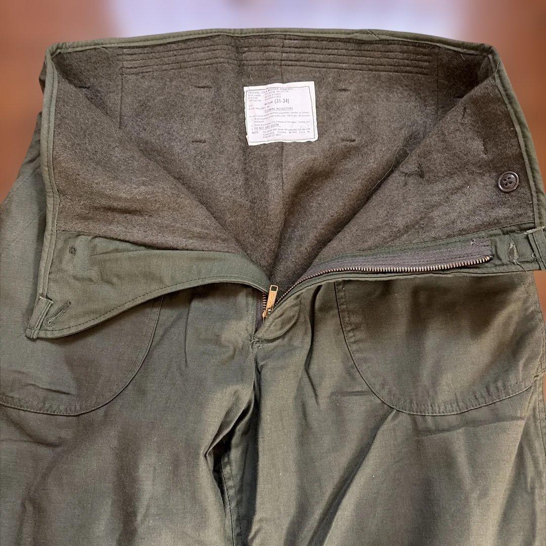【超貴重・新品】米軍放出品　81年製　防寒・デッキパンツ