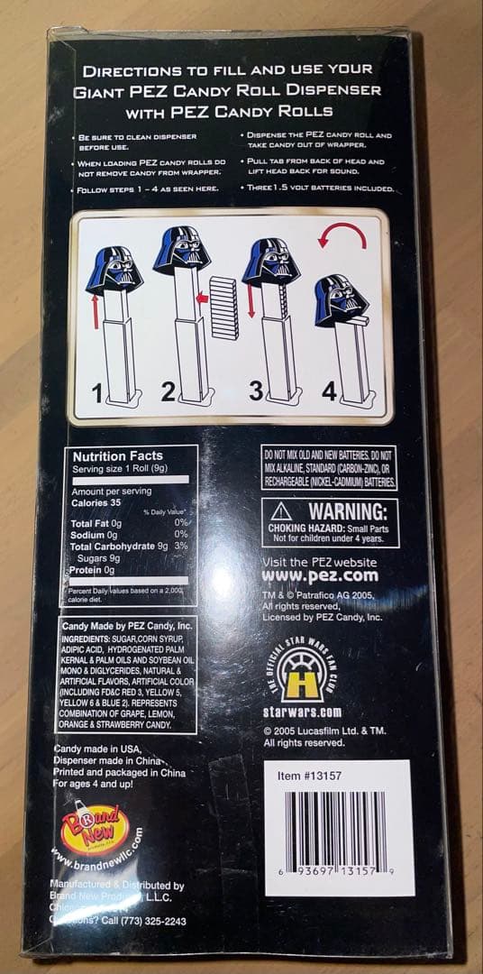STAR WARS ダース・ベイダー限定版GiantPEZディスペンサー未開封品