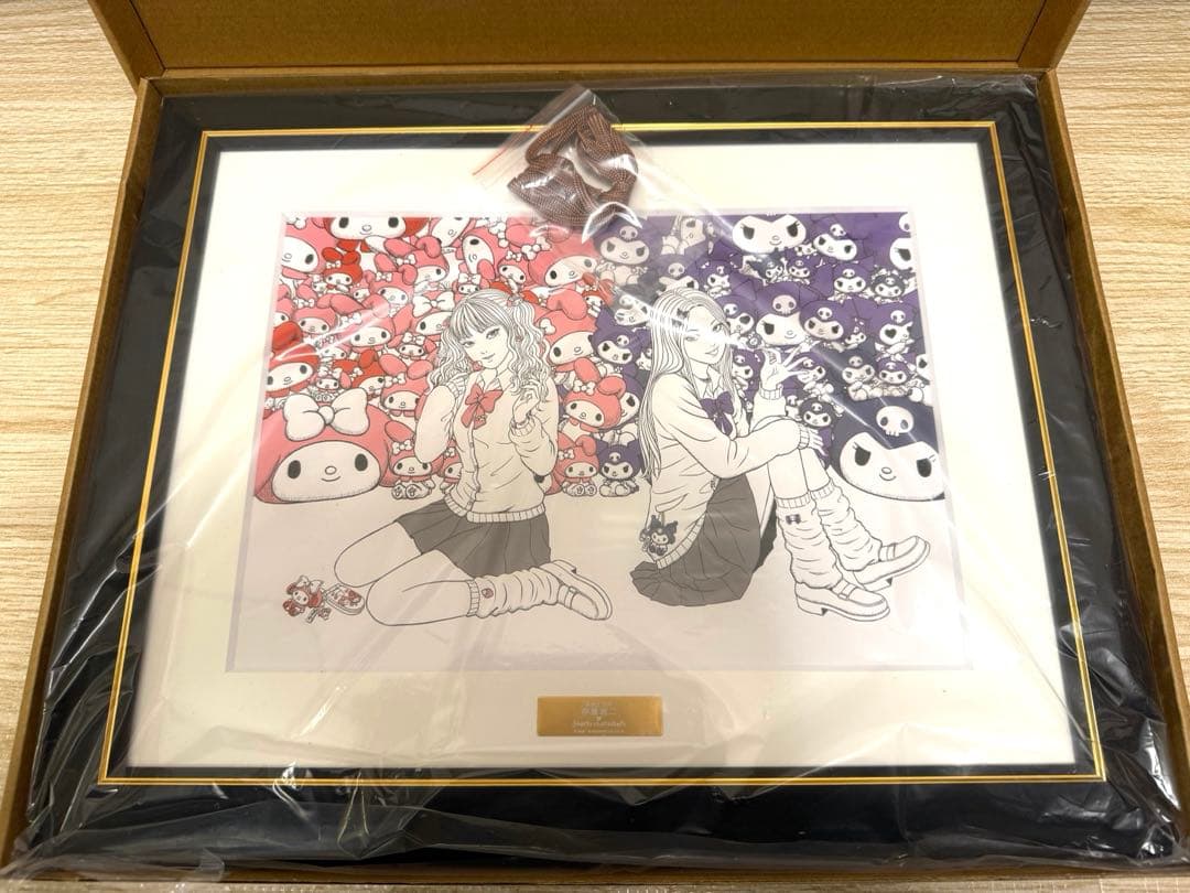 伊藤潤二×サンリオキャラクターズ 複製原画　ギャル富江 ×マイメロディ＆クロミ