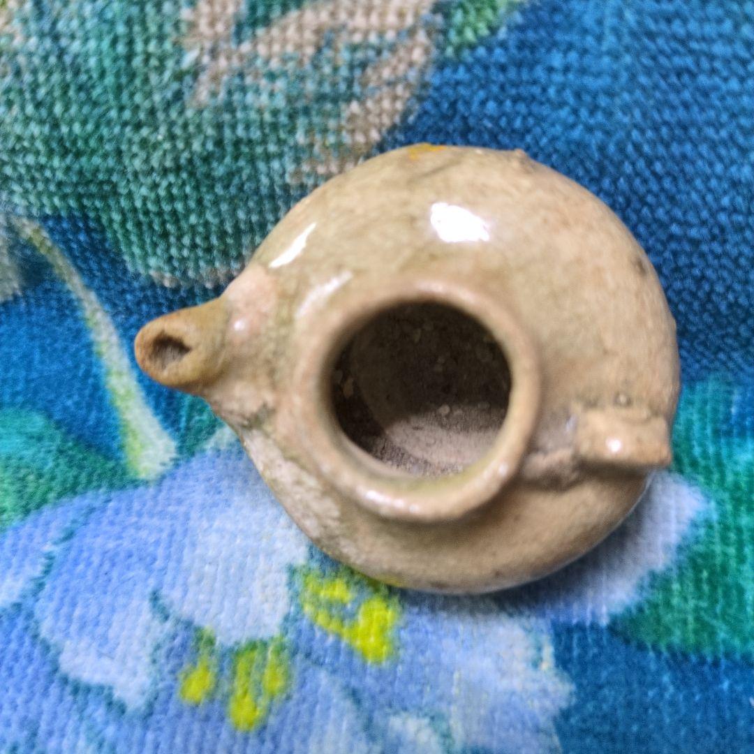 発掘品　書道　水差し　小さな器 高さ2.5cm　直径8cm 　ざっくりです。