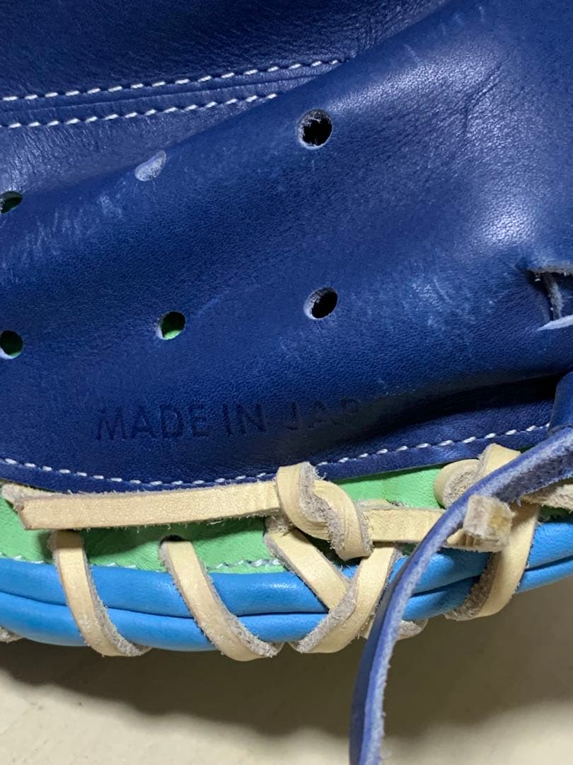 1点物 BM（ベースマン）軟式キャッチャーミット マルチカラー デザイン 日本製