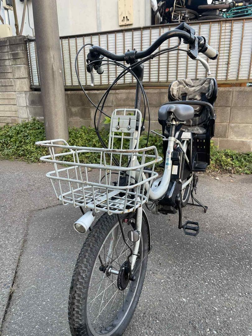 電動アシスト自転車 チャイルドシート付き ホワイト