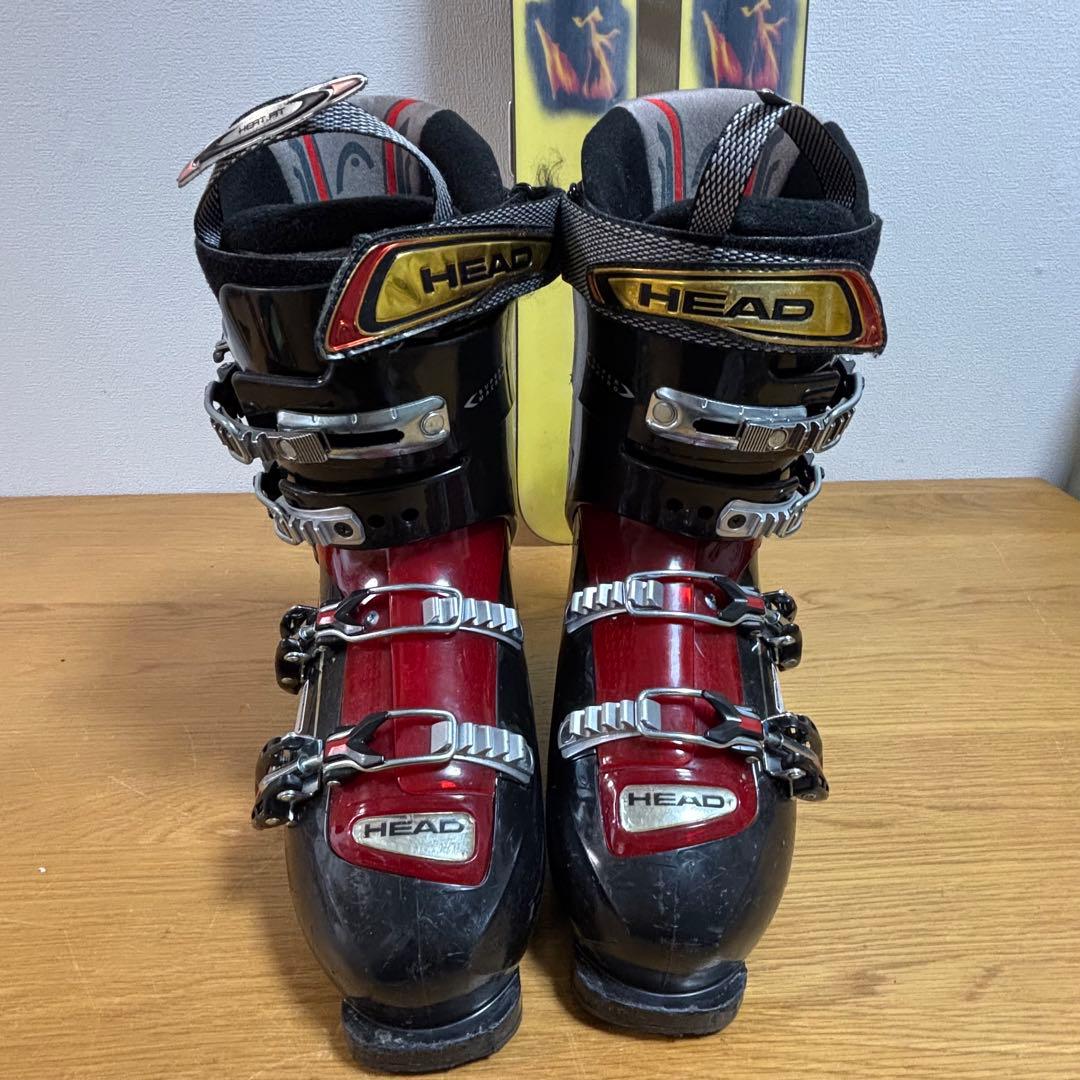 メンズ　ショートスキー　ファンスキーセット　Line head 27cブーツ付