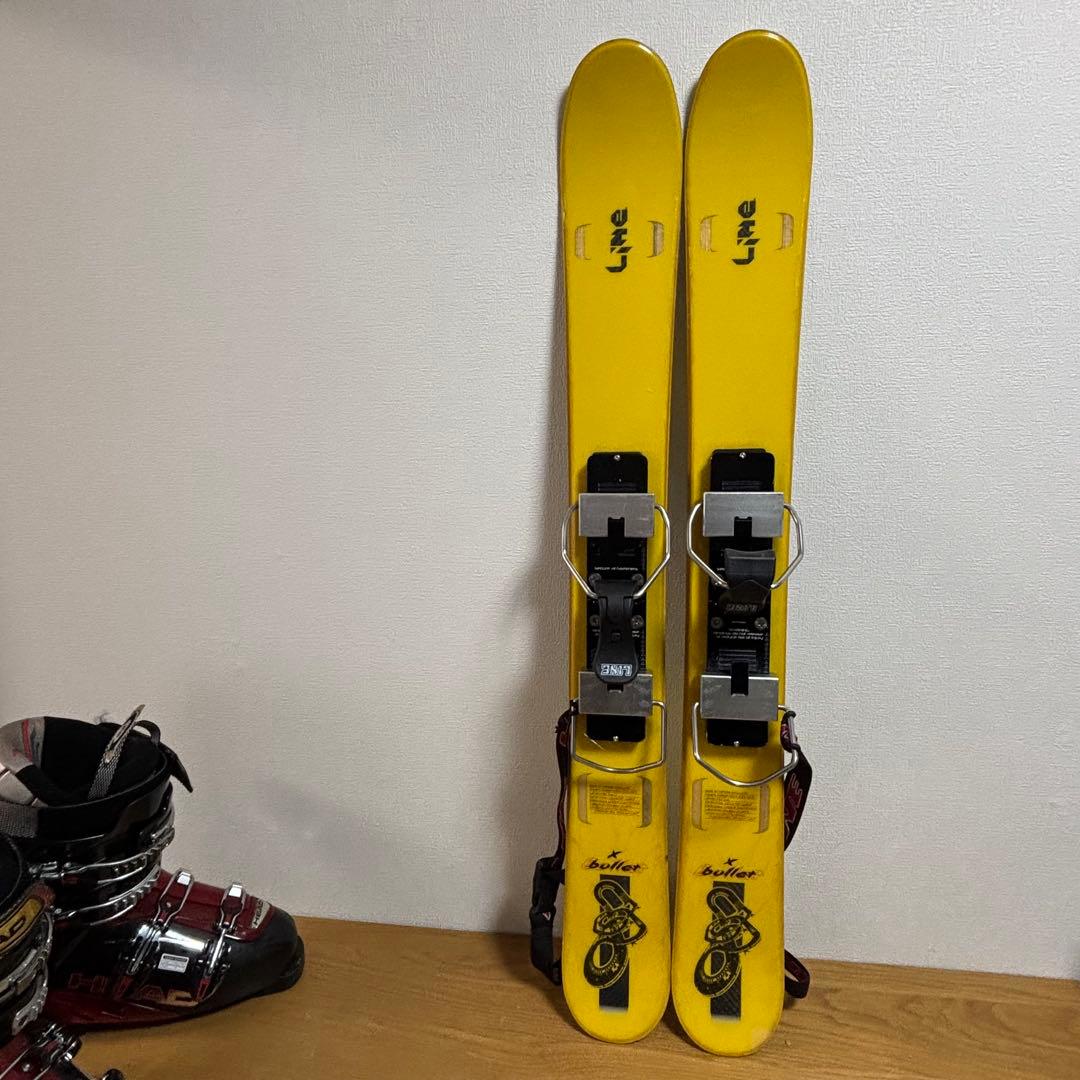 メンズ　ショートスキー　ファンスキーセット　Line head 27cブーツ付