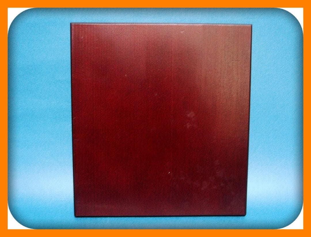 786『木製 空箱（長方形 紐付き）』紫　/骨董品 古美術 アンティーク 古玩