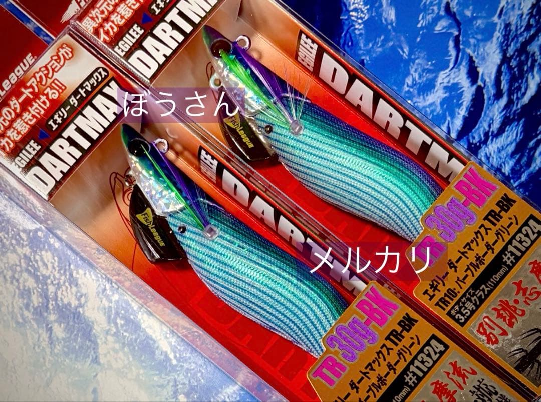 エギリー　ダートマックスTR30g-BK TR10パープルボーダーグリーン　新品