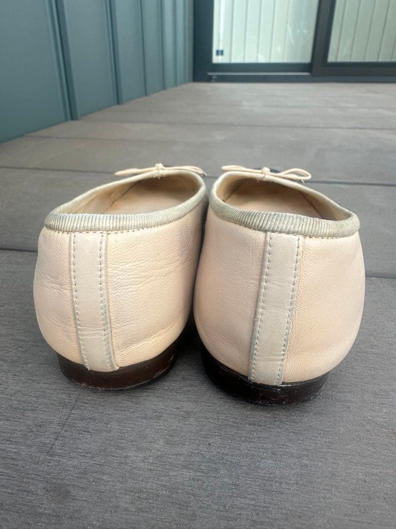 CHANEL シャネル バレエシューズ 37C ココマーク フラット 正規品