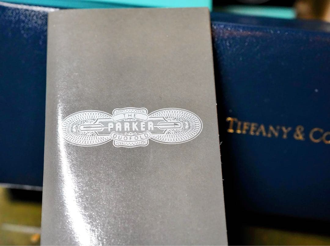 パーカー　デュオフォールド　ボールペン　ティファニー　希少　ローラーボール