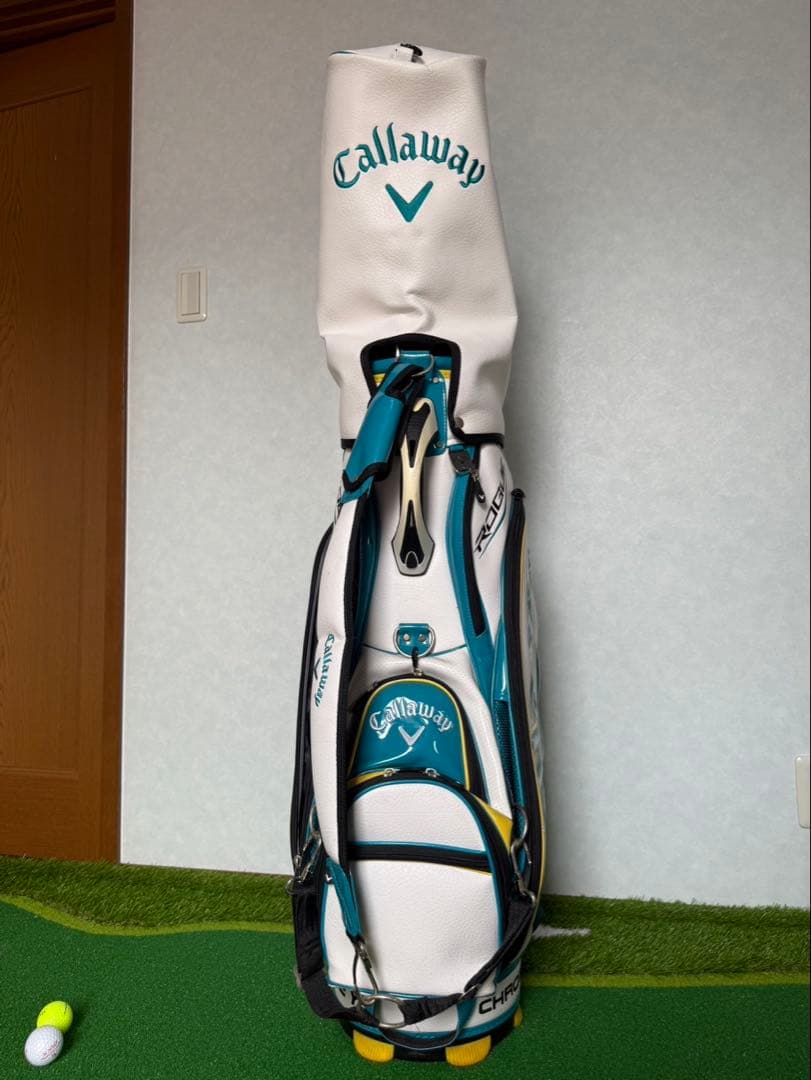 Callaway キャディバッグ ホワイト/ターコイズ