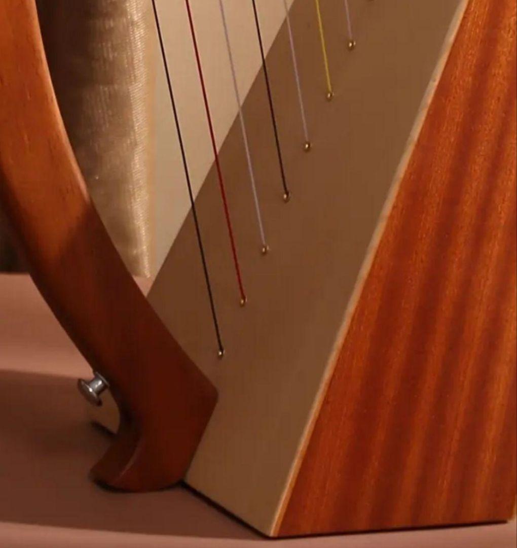 【値下げ】新品 19弦ハープ 木製 弦楽器 インテリア 撮影小道具