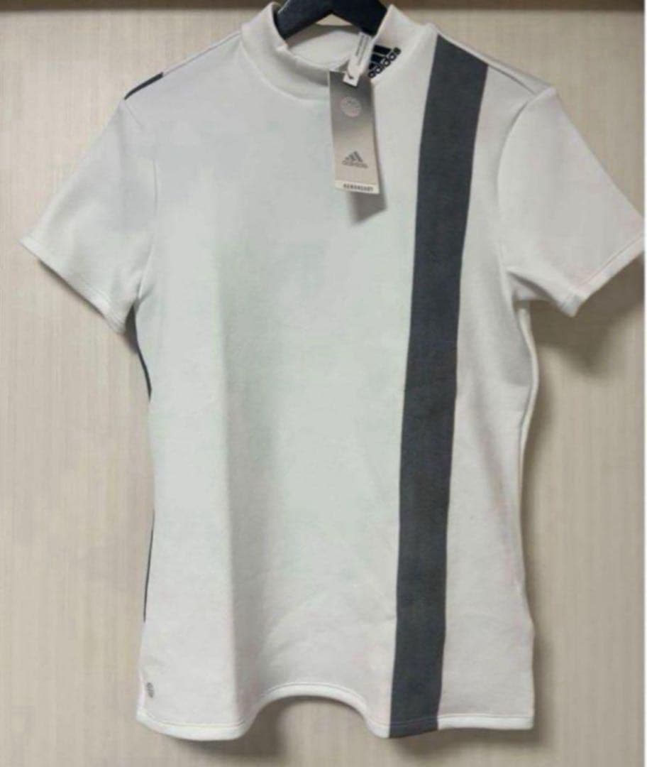 新品　アディダス　adidas ゴルフ　モックネック　ホワイト　M