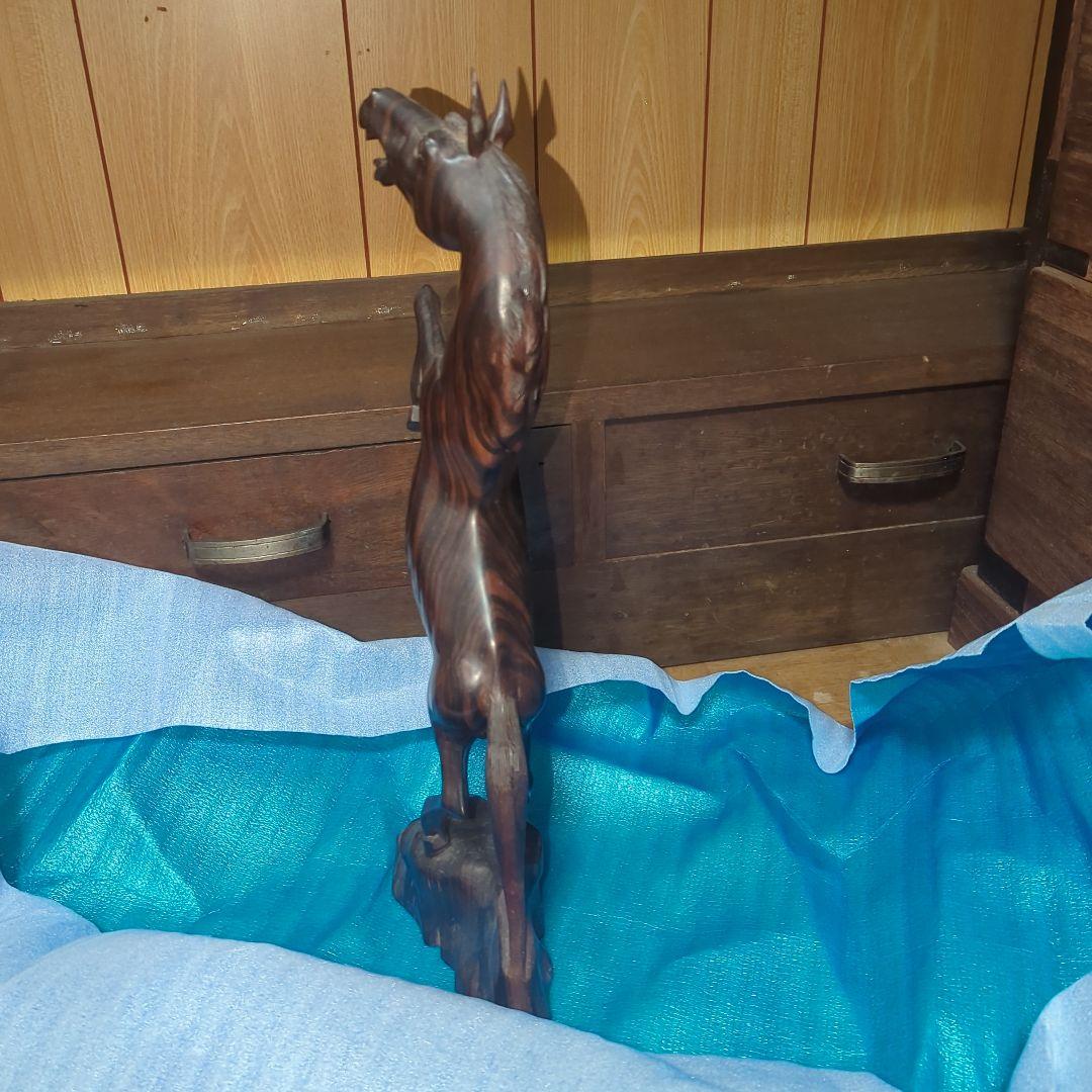 馬の木の置物