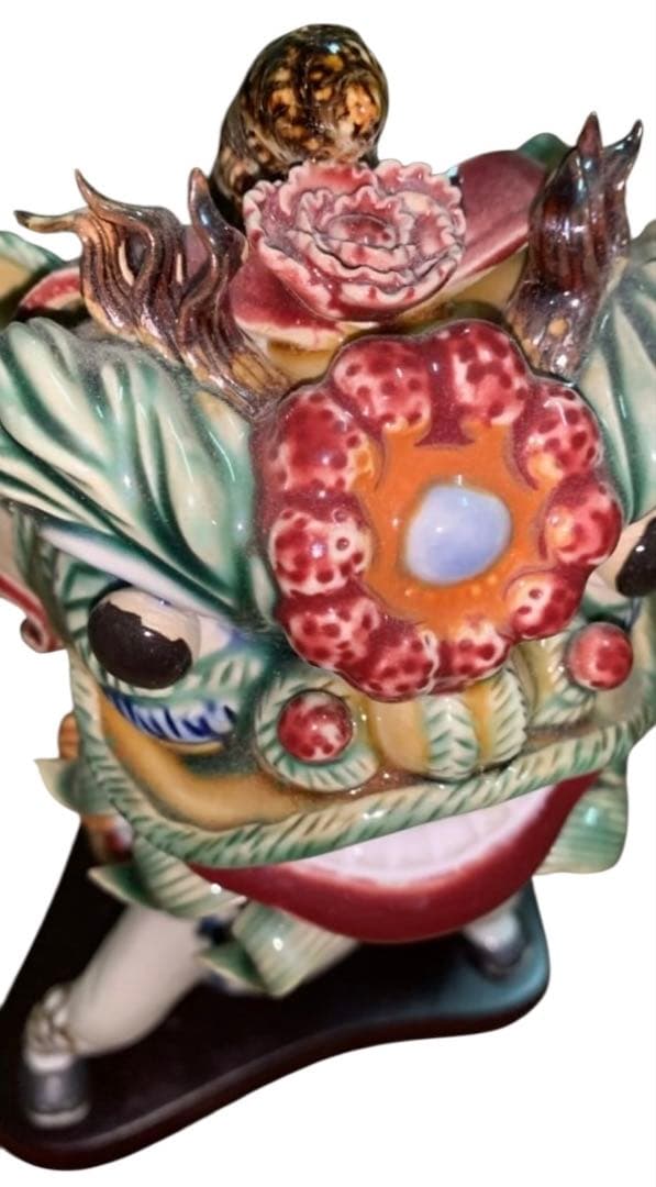 石湾窯 【黄飛鴻】獅子舞 ジャッキー・チェン 酔拳モデル 魔除け 幸運 縁起物