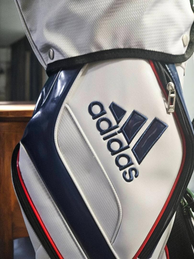 送料無料/超美品　adidas ゴルフバッグ トリコロール