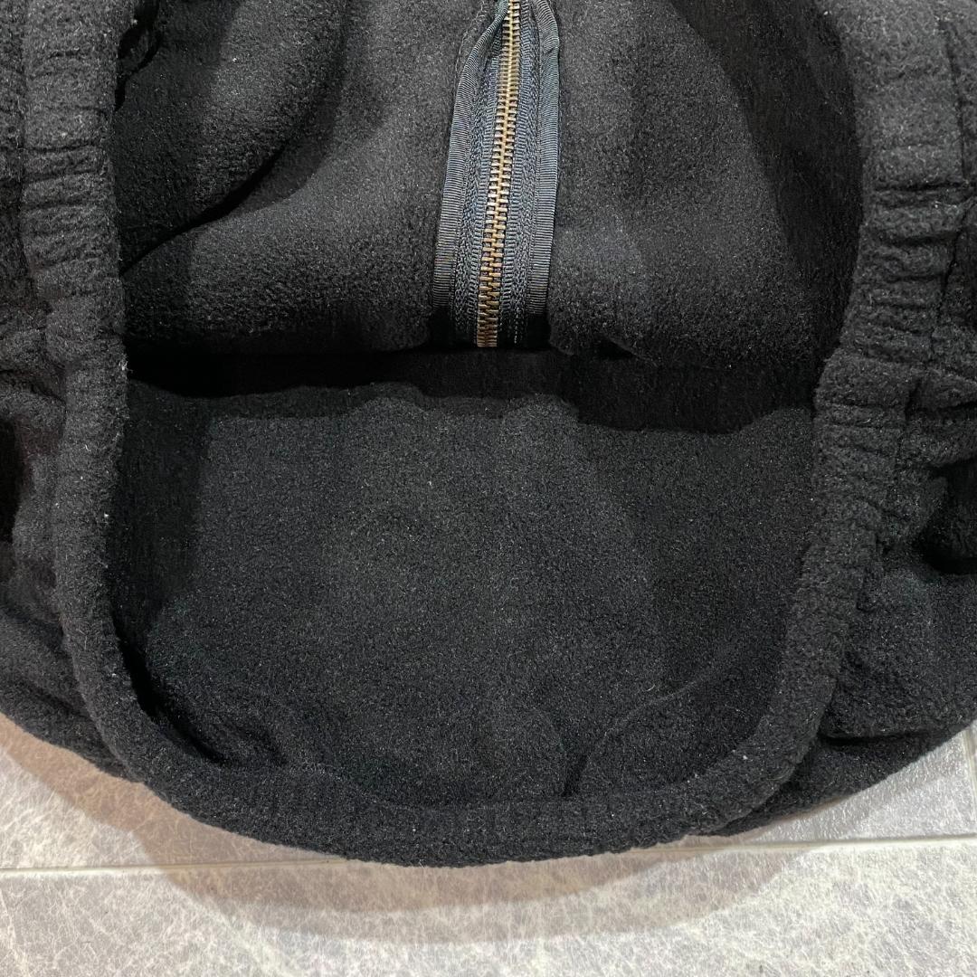 ポロラルフローレン 80S フルジップ フリースジャケット M ブラック ロゴ柄