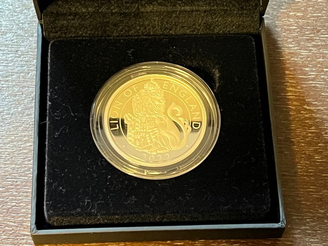 チューダービースト イングランドのライオン ２オンス銀貨 プルーフ