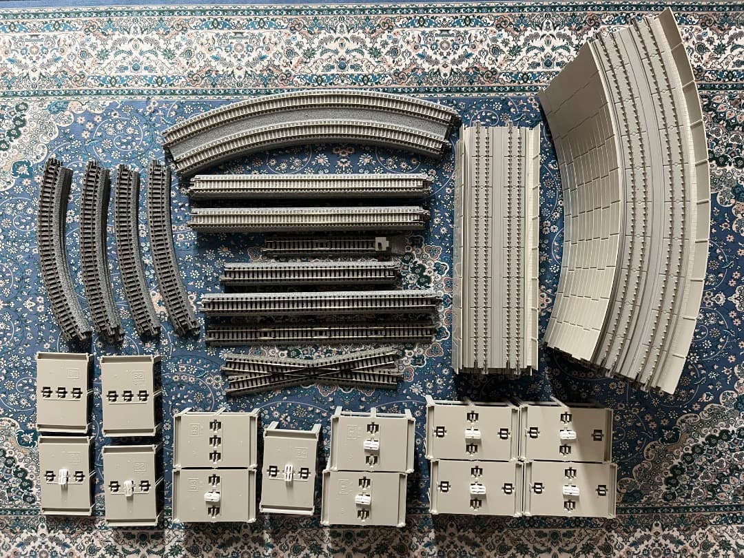 KATO UNITRACK 線路まとめ大量 高架用&PC枕木&複線用など